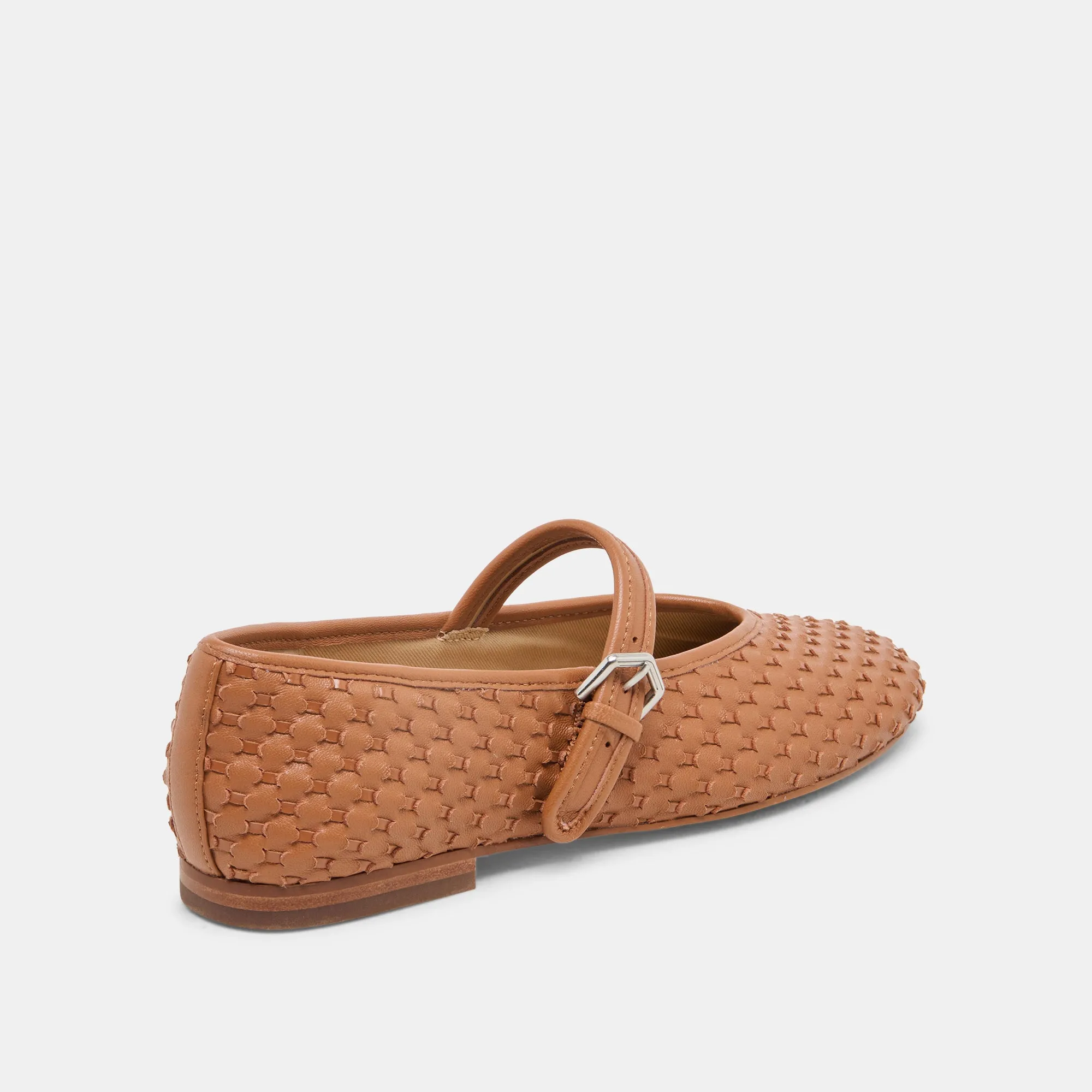 ROSLYN WOVEN BALLET FLATS SADDLE WOVEN LEATHER Harbor Glow Kind Glow