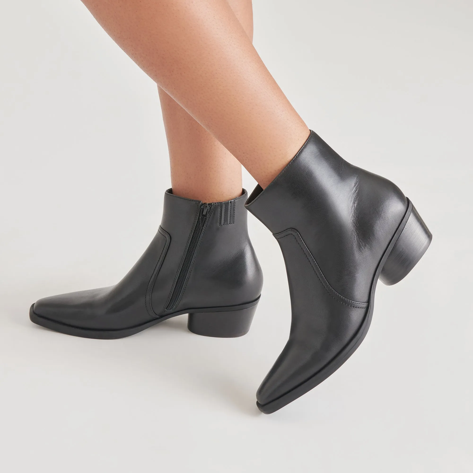 Bootie Cut FAHARI H2O BOOTIES BLACK LEATHER