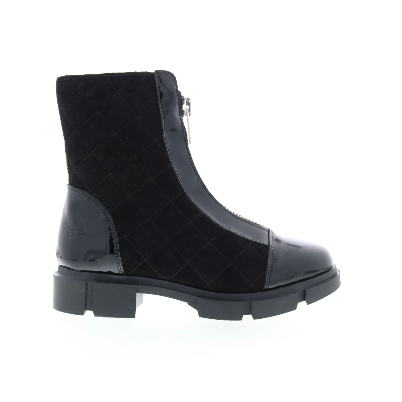 Comfortable Sockliner Middle-Aged Man Bos. & Co. Lane Womens Black Suede Zipper Casual Dress Boots