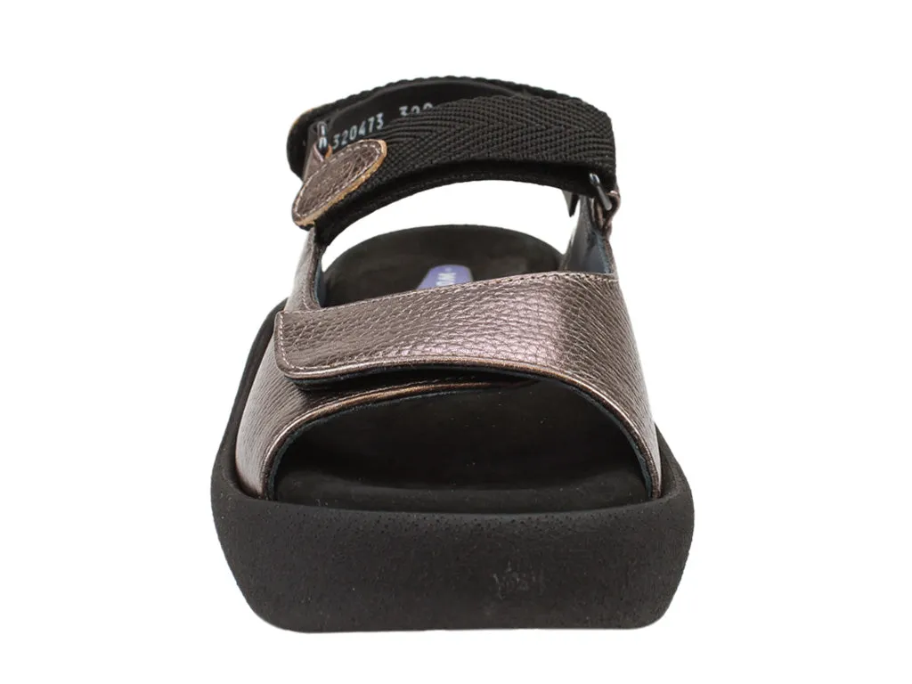 Wolky Sandals Jewel Bronze Wave Fun