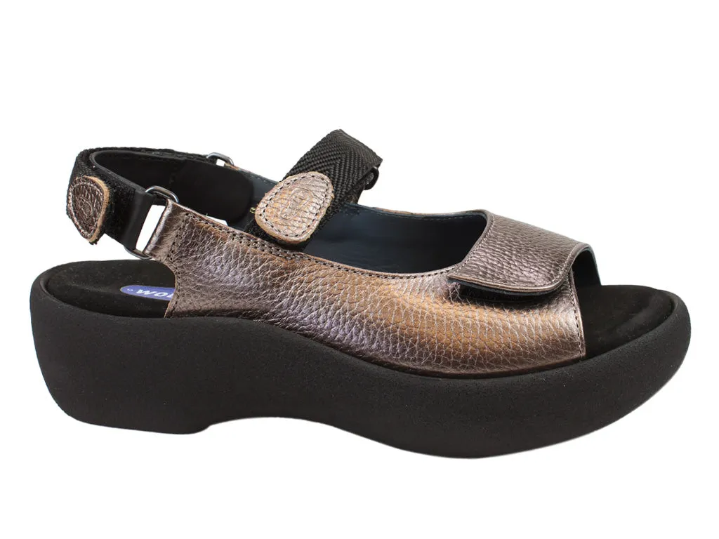 Wolky Sandals Jewel Bronze Low Profile
