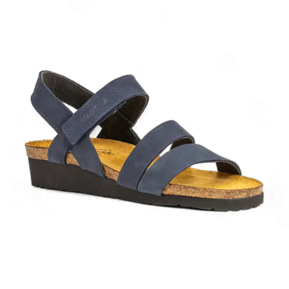 Kayla Sandal Navy Velvet (7806-D74) Urban Sleek