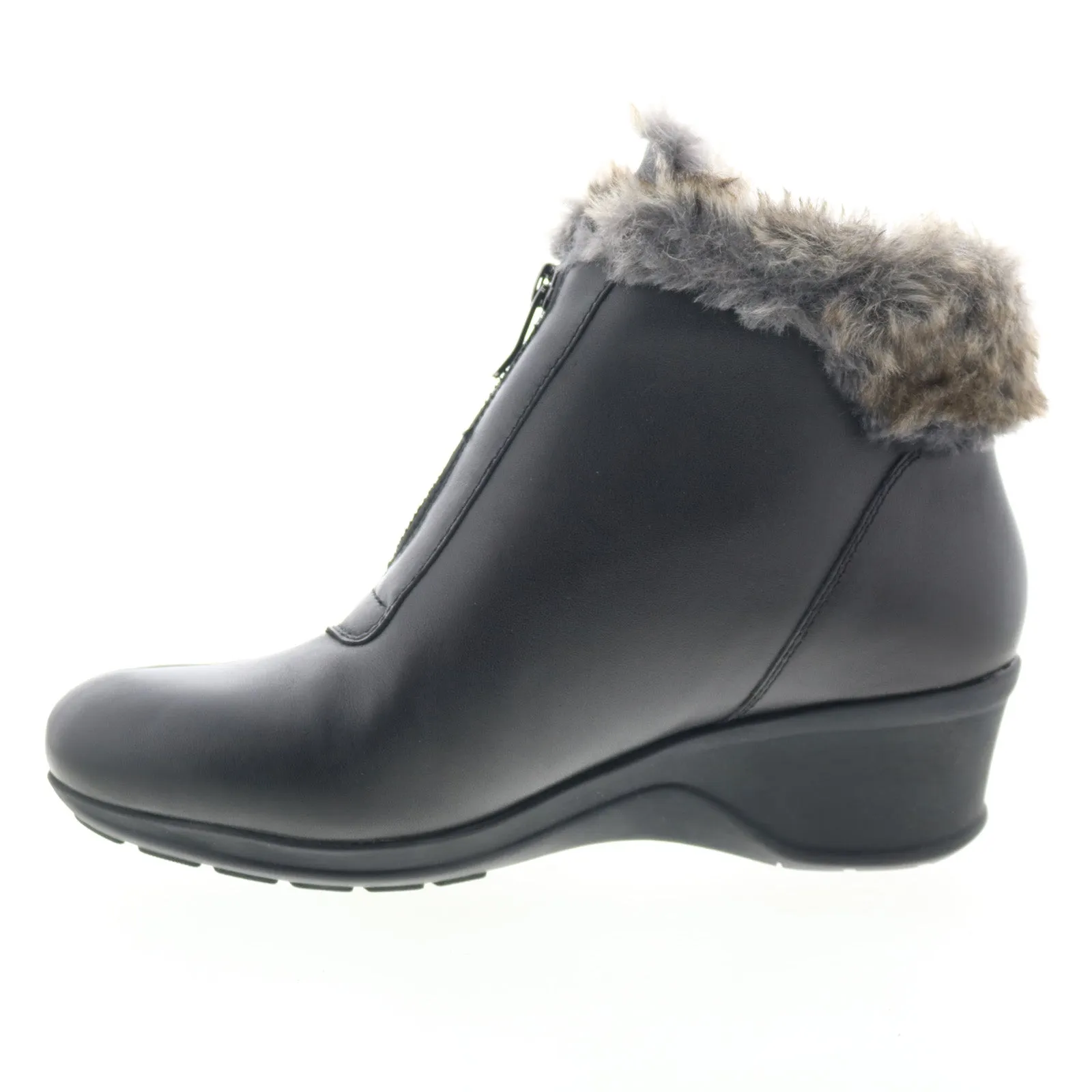 Slip-On Style Graduate Easy Spirit Fairlae SEFAIRLAE Womens Black Leather Casual Dress Boots