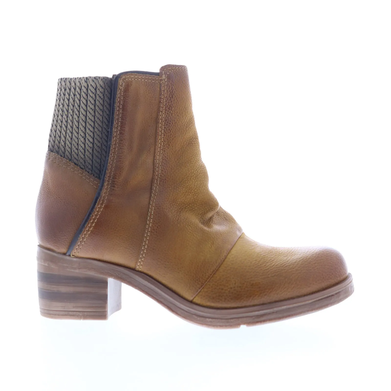 Miz Mooz Scarlett Womens Brown Leather Zipper Ankle & Booties Boots Warm Insulation