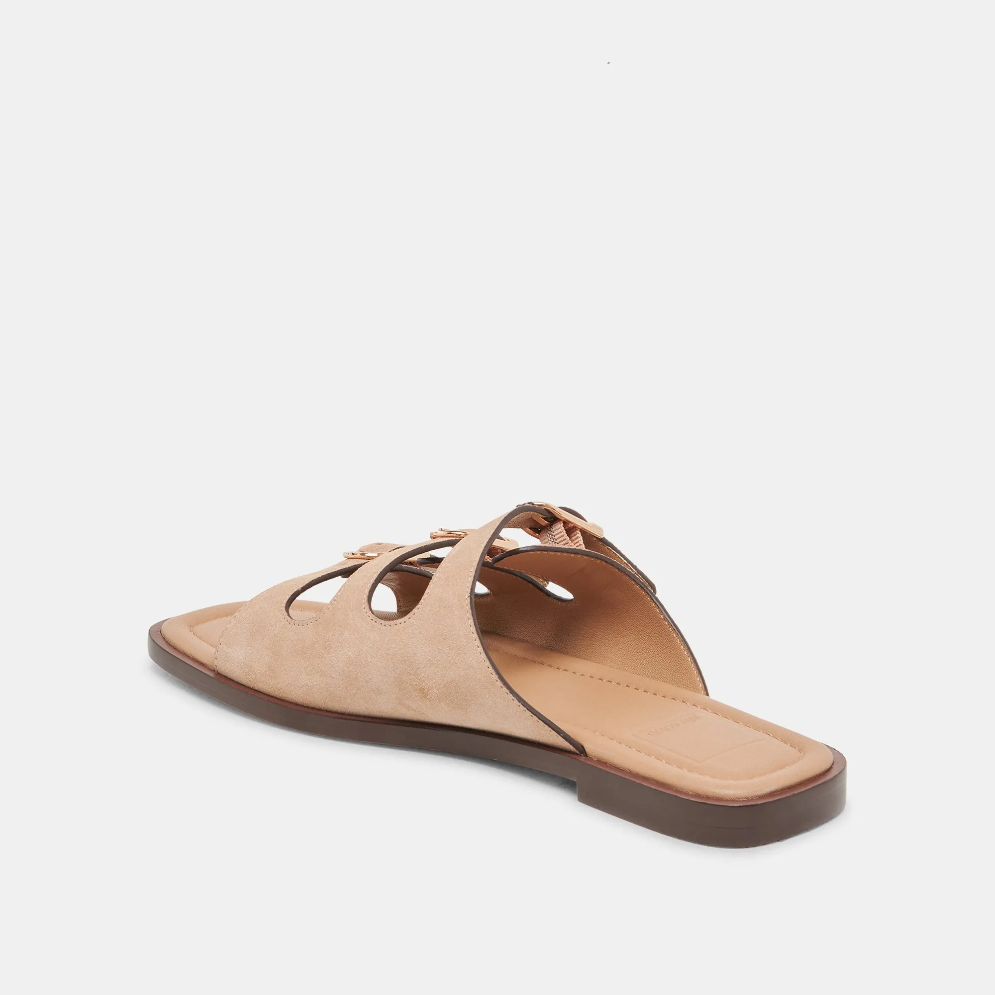 Pet Walk City Chill FIN SANDALS TAN SUEDE
