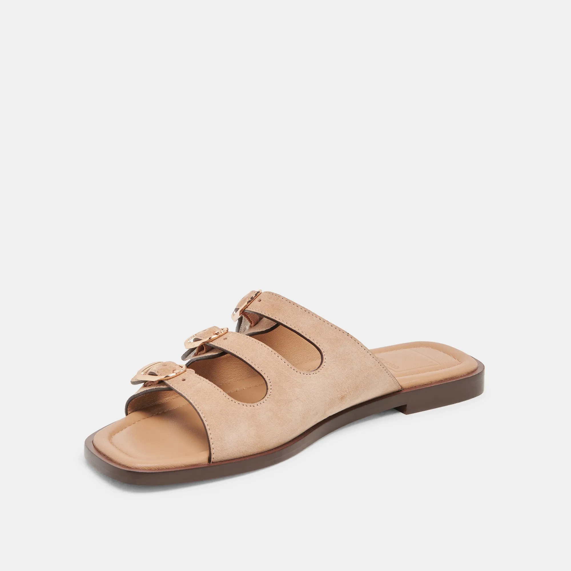 FIN SANDALS TAN SUEDE Relaxed Look