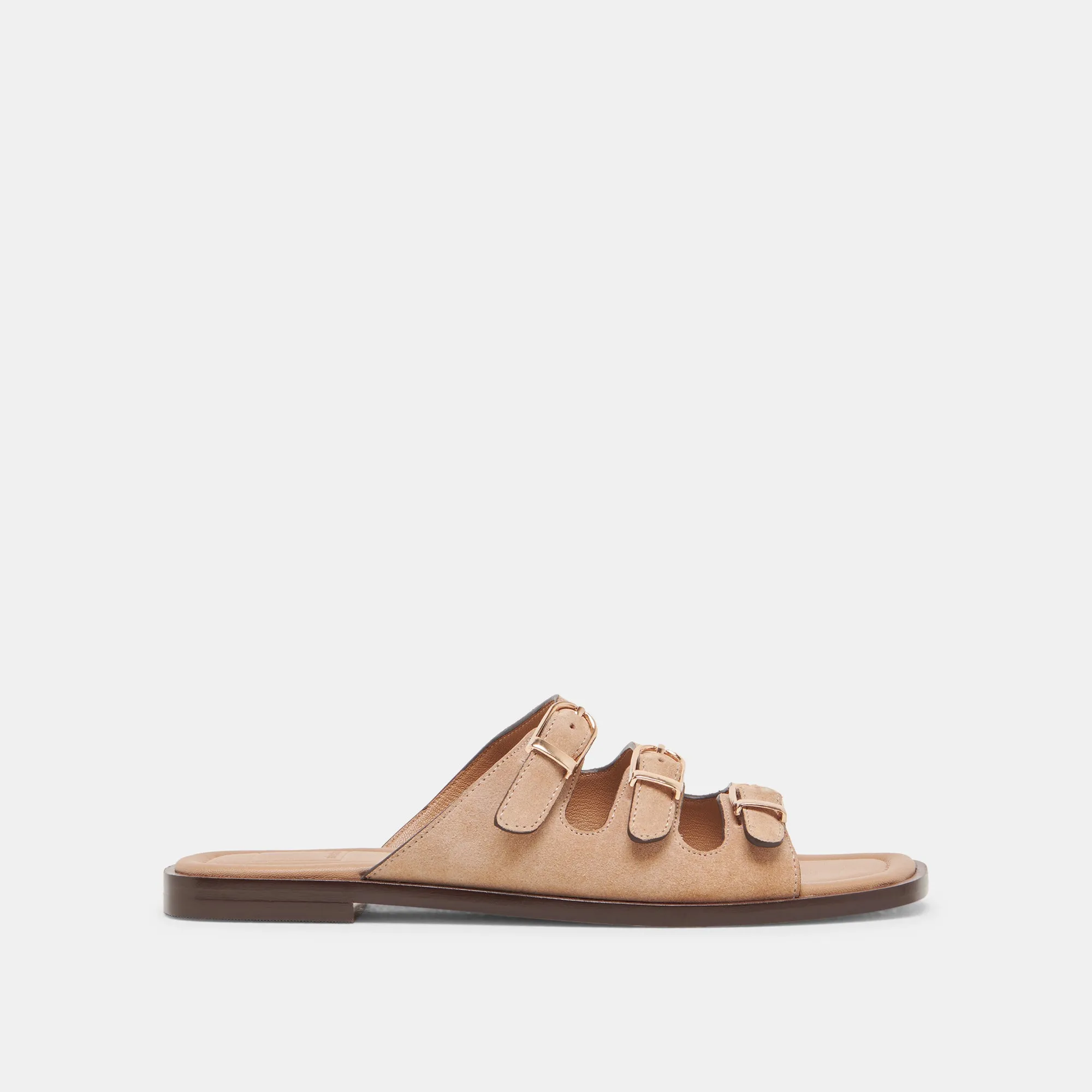FIN SANDALS TAN SUEDE Grab And Go Style Addon