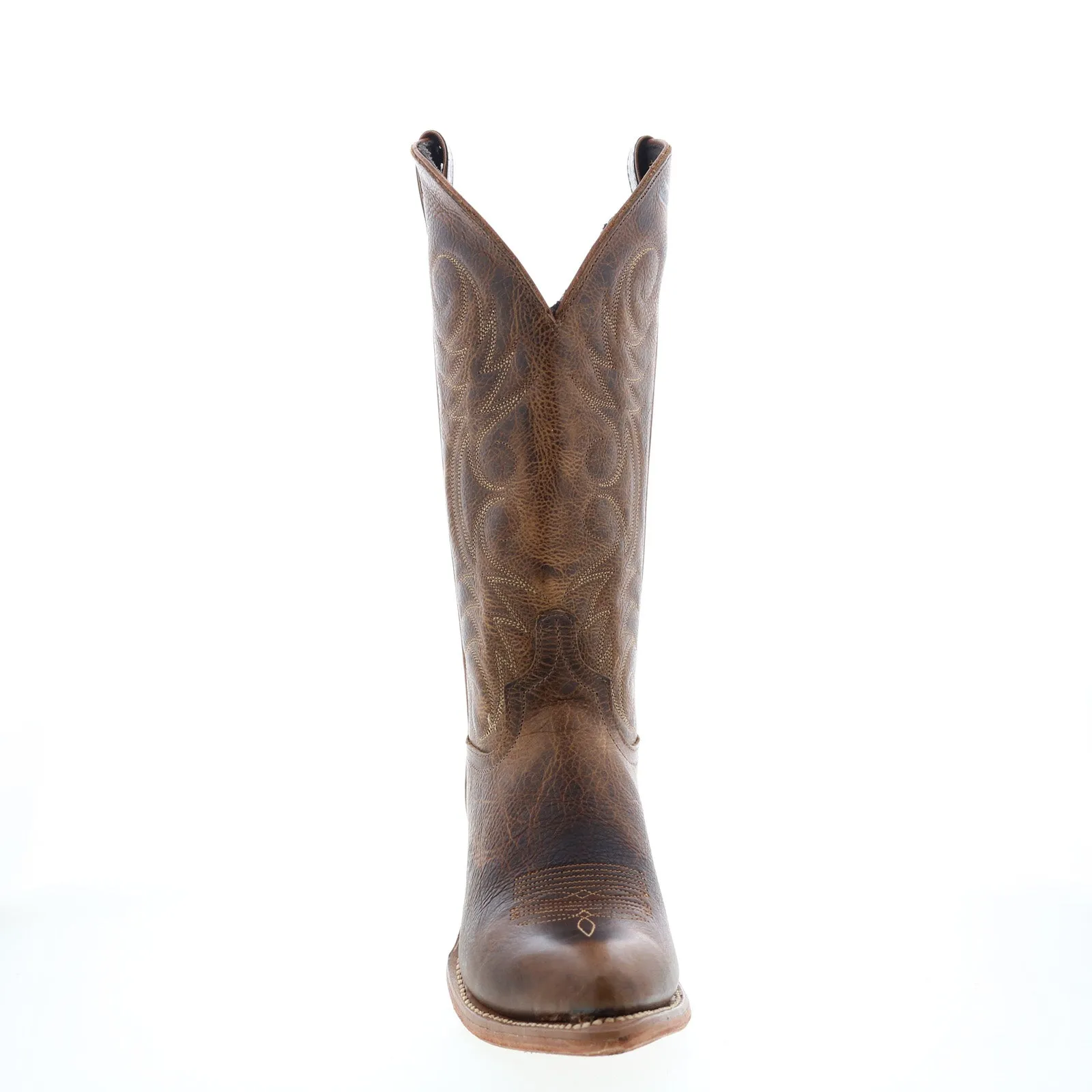 Resistant Layer Abilene Boots 9172 Womens Brown Leather Slip On Cowboy Western Boots