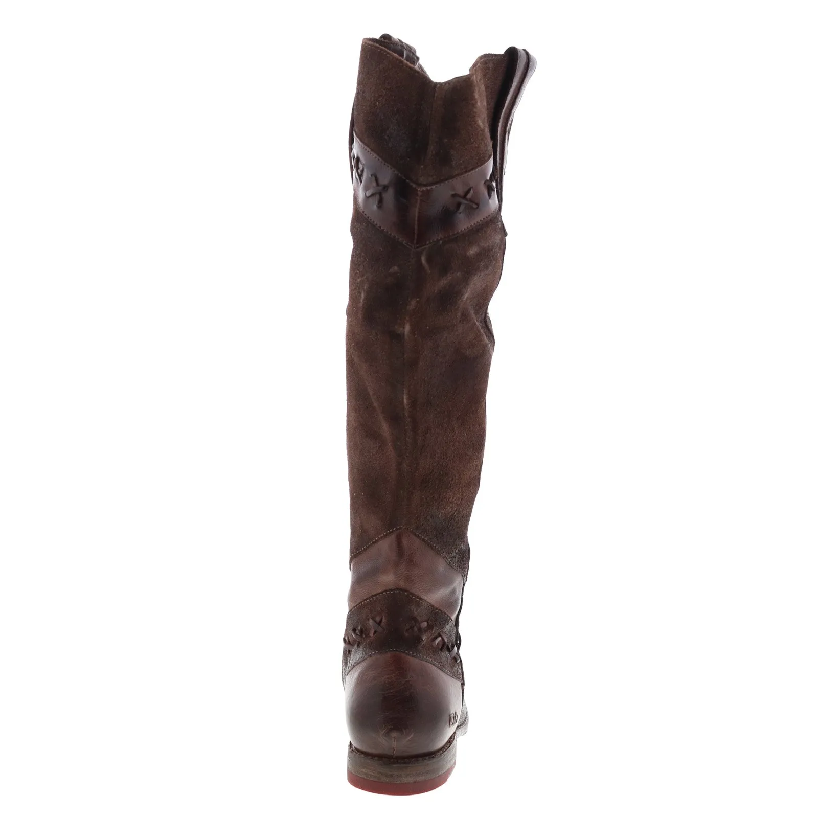 Bed Stu Midge F321002 Womens Brown Leather Zipper Knee High Boots Long-Distance Walk All-Season Wear