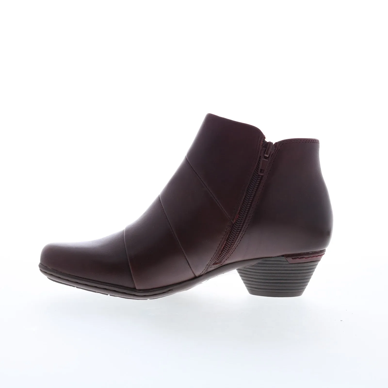 Cobb Hill Laurel New Bootie CJ3160 Womens Red Leather Ankle & Booties Boots Groom Thermal Barrier