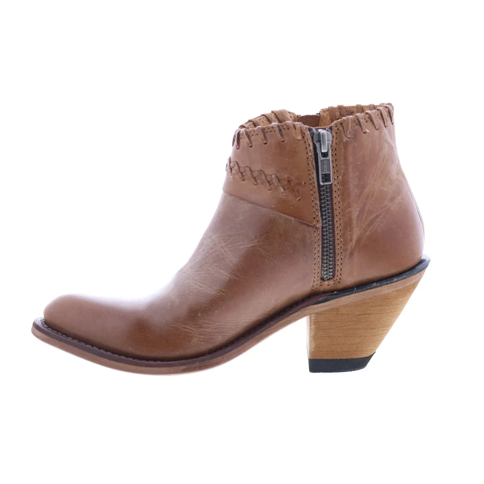 Jama Old West Leather Upper 18151 Womens Brown Leather Western Boots Comfort Flex