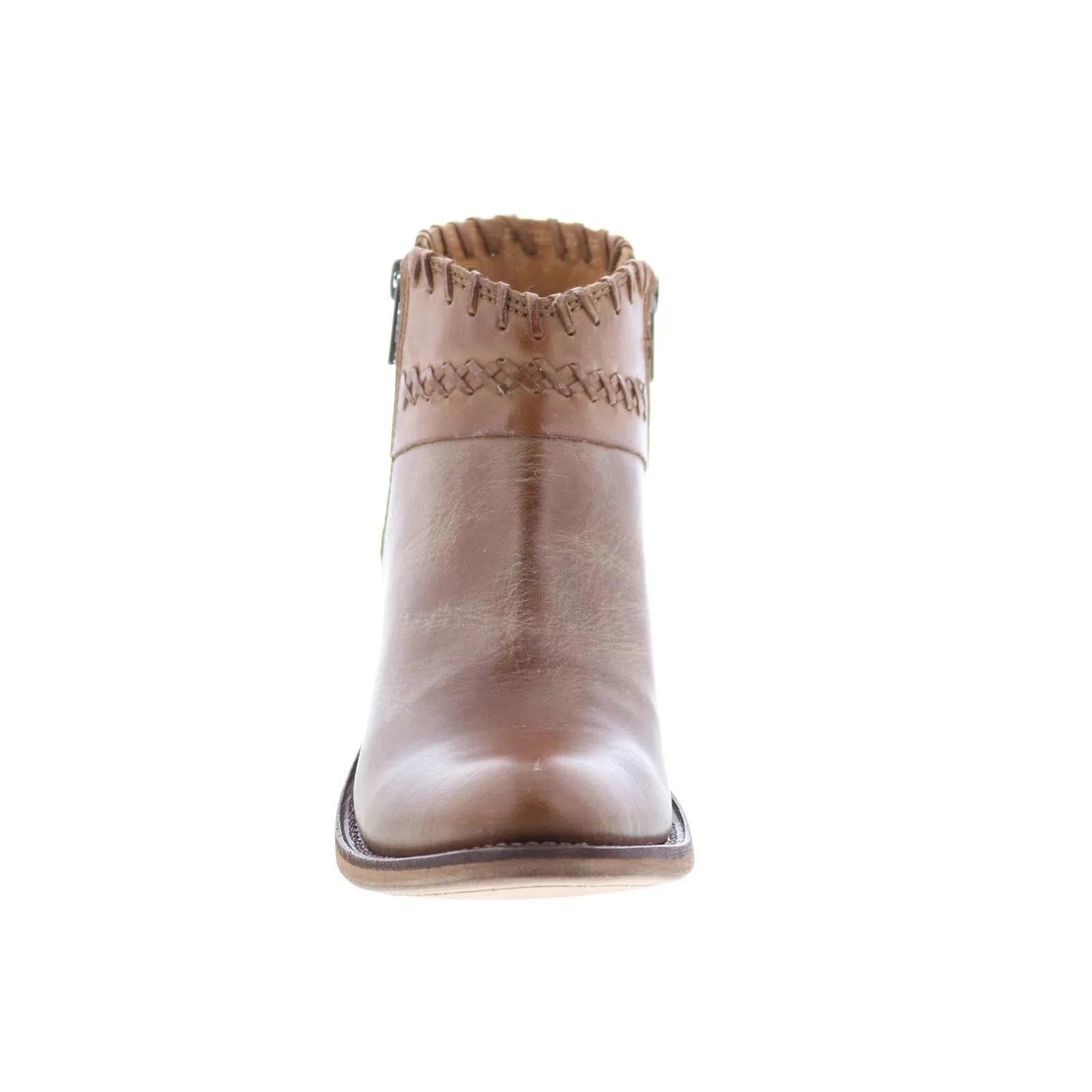 Jama Old West Leather Upper 18151 Womens Brown Leather Western Boots Abrasion resistant Multi Season