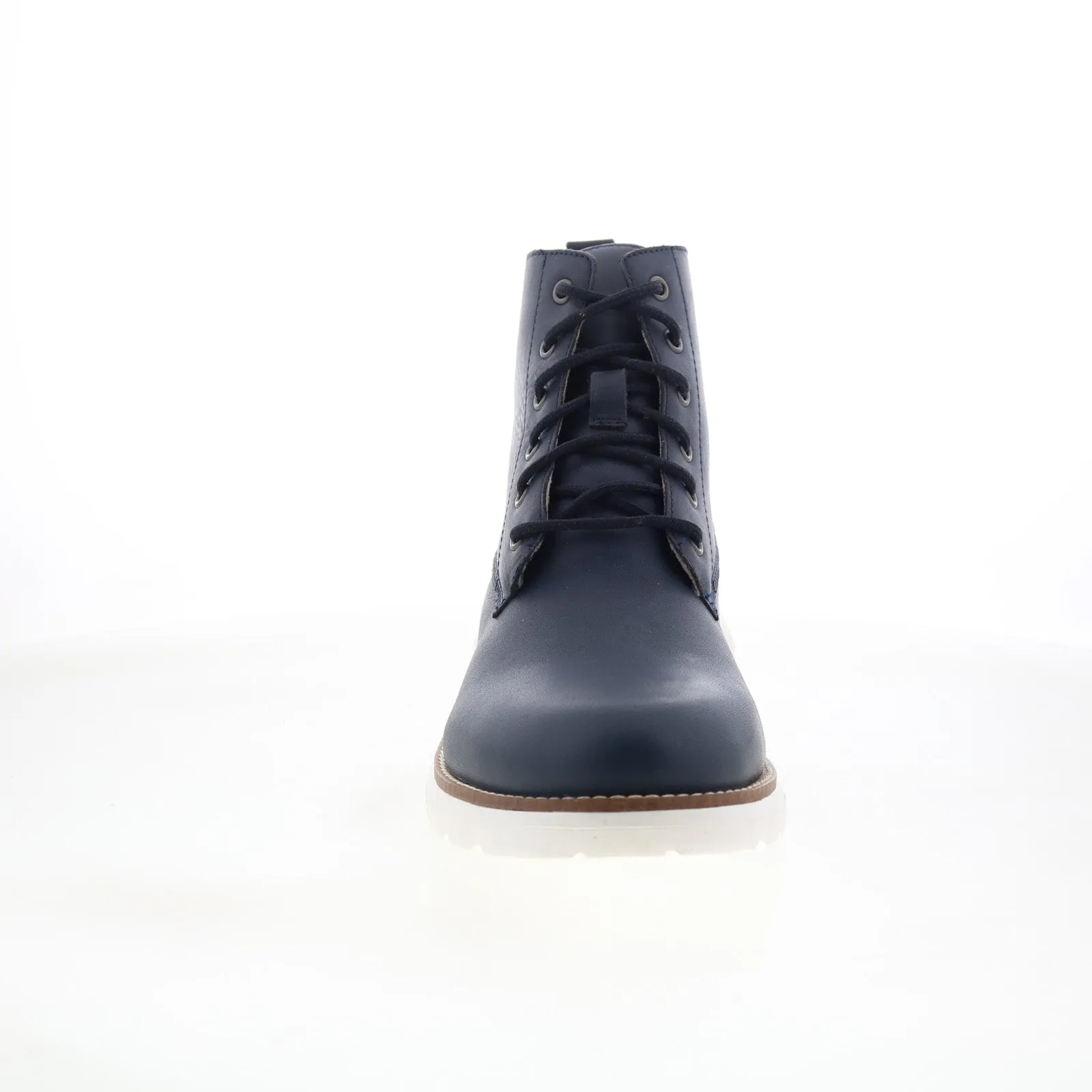 Dingo Blacktop DI-311 Mens Blue Leather Lace Up Casual Dress Boots Flexible structure Supportive