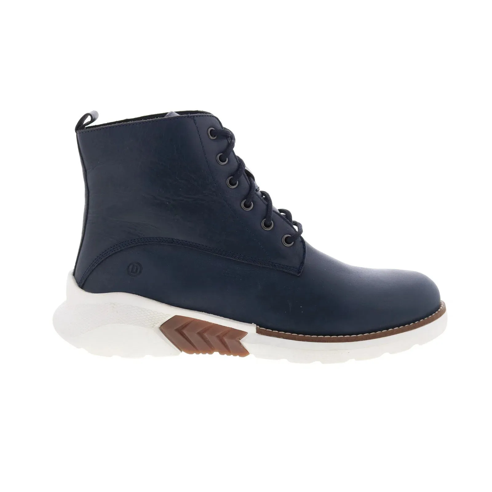 Comfortable Feel Adventure Ready Dingo Blacktop DI-311 Mens Blue Leather Lace Up Casual Dress Boots
