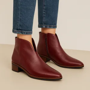 Comfortable ankle support Crisp Lines DJANGO & JULIETTE TALULA BURGUNDY