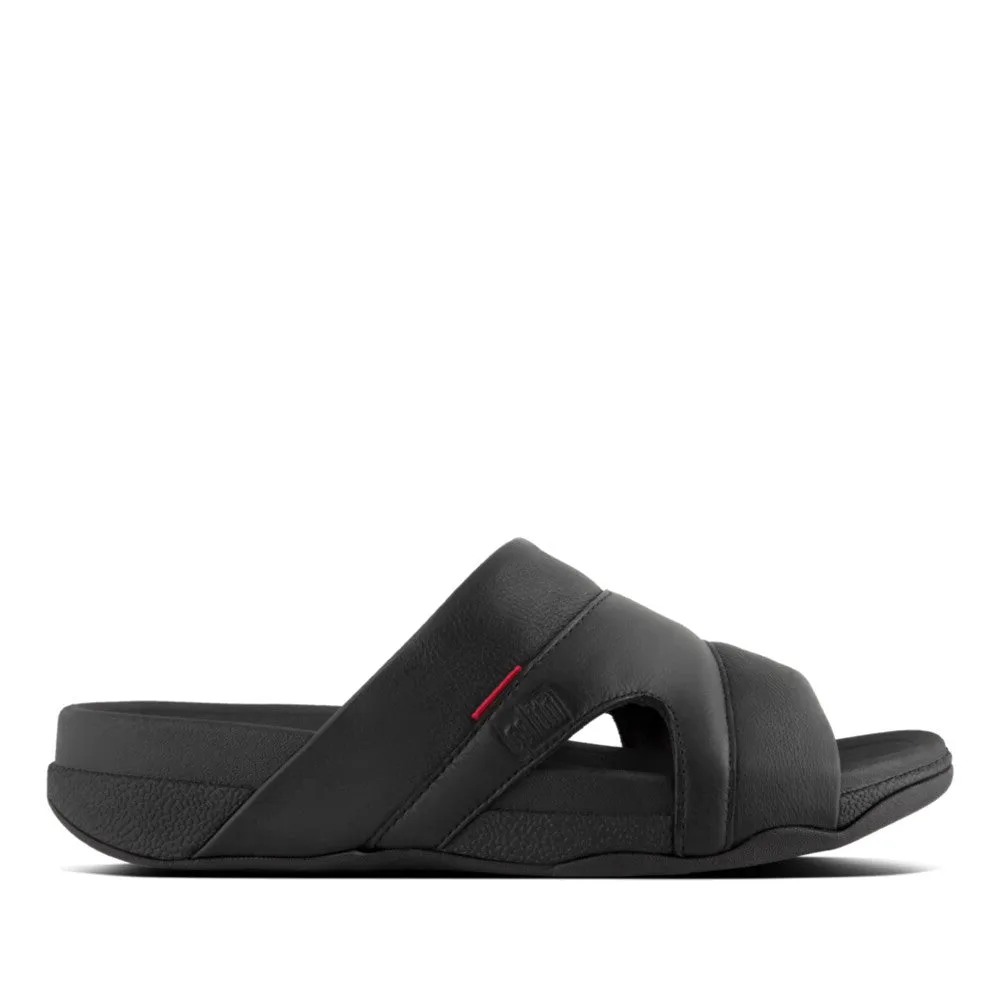 New In Rubber Sole FitFlop FREEWAY pool slide in leather