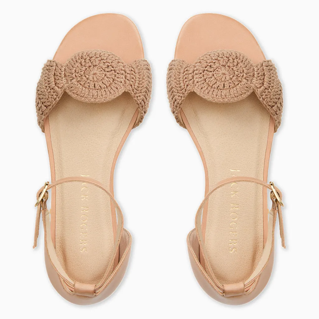 Cool Pop Shine Bright Laurin Crochet Ankle Strap Sandal