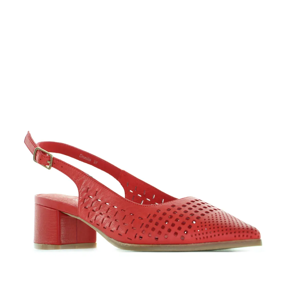 LE SANSA DRUSILLA RED Everyday Walking Shoes Stylish and Comfortable