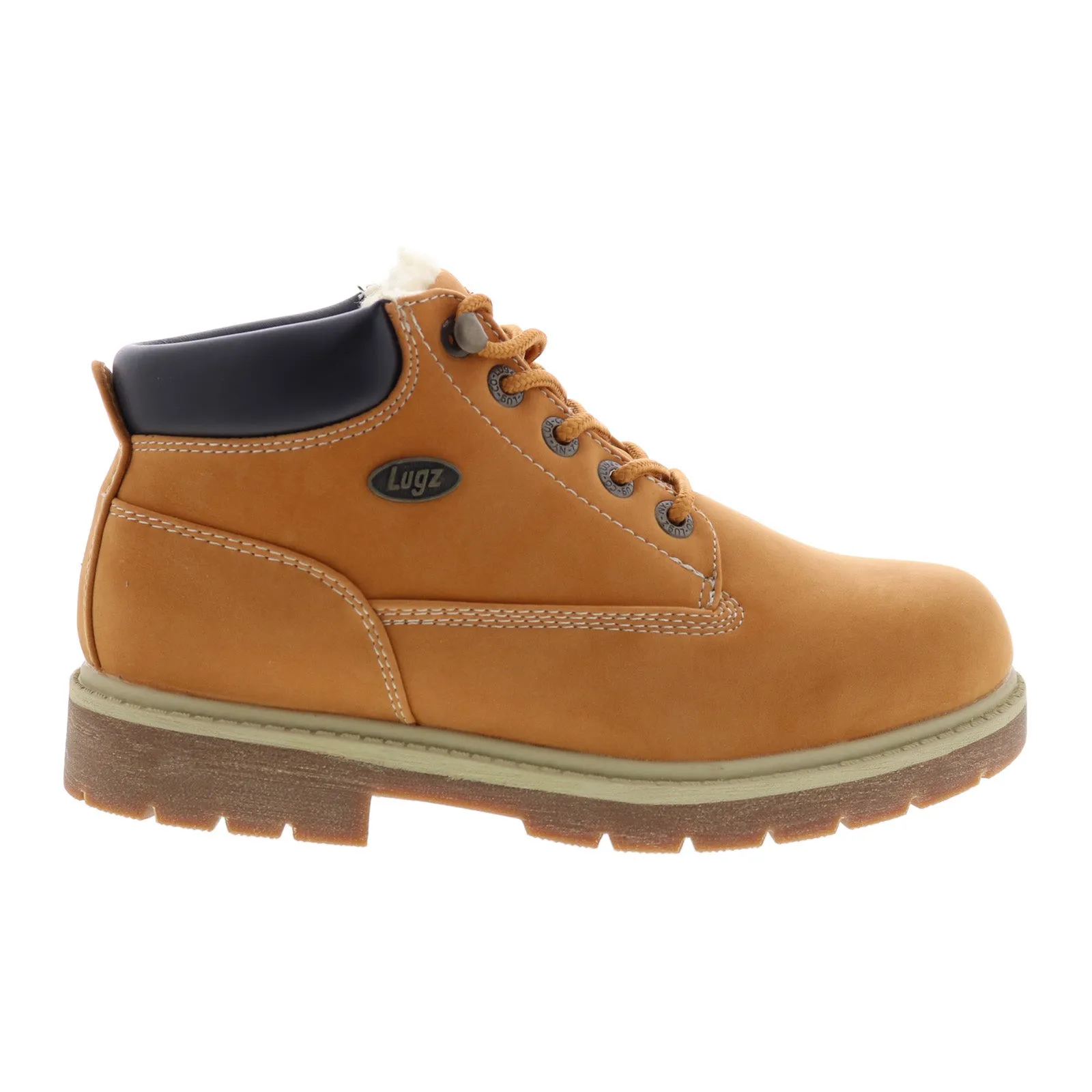 Lugz Drifter Fleece LX WDRLXFK-7401 Womens Brown Synthetic Chukkas Boots Weekend Ready Minimal Profile