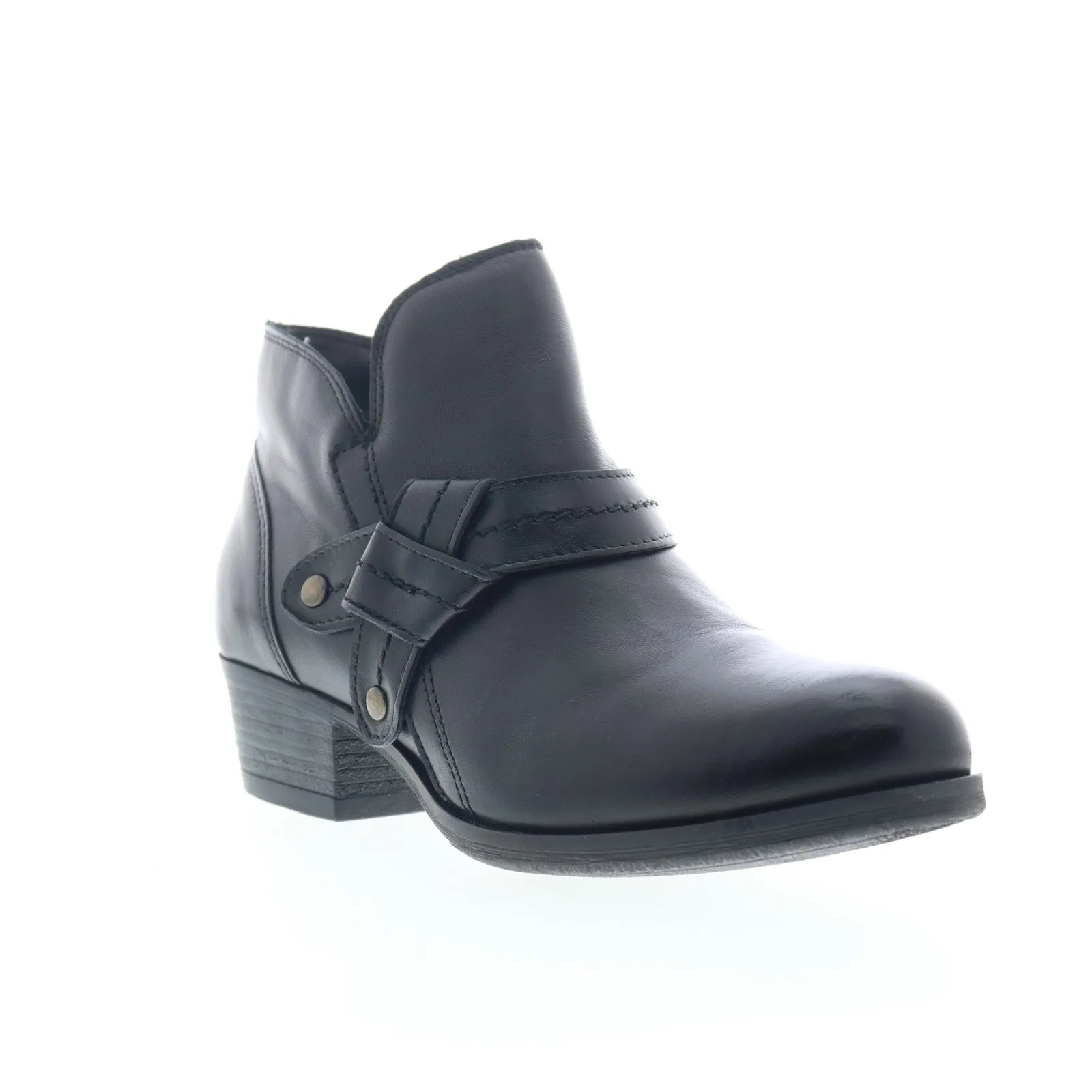 Miz Mooz Bennet Womens Black Leather Zipper Ankle & Booties Boots Thermal Barrier