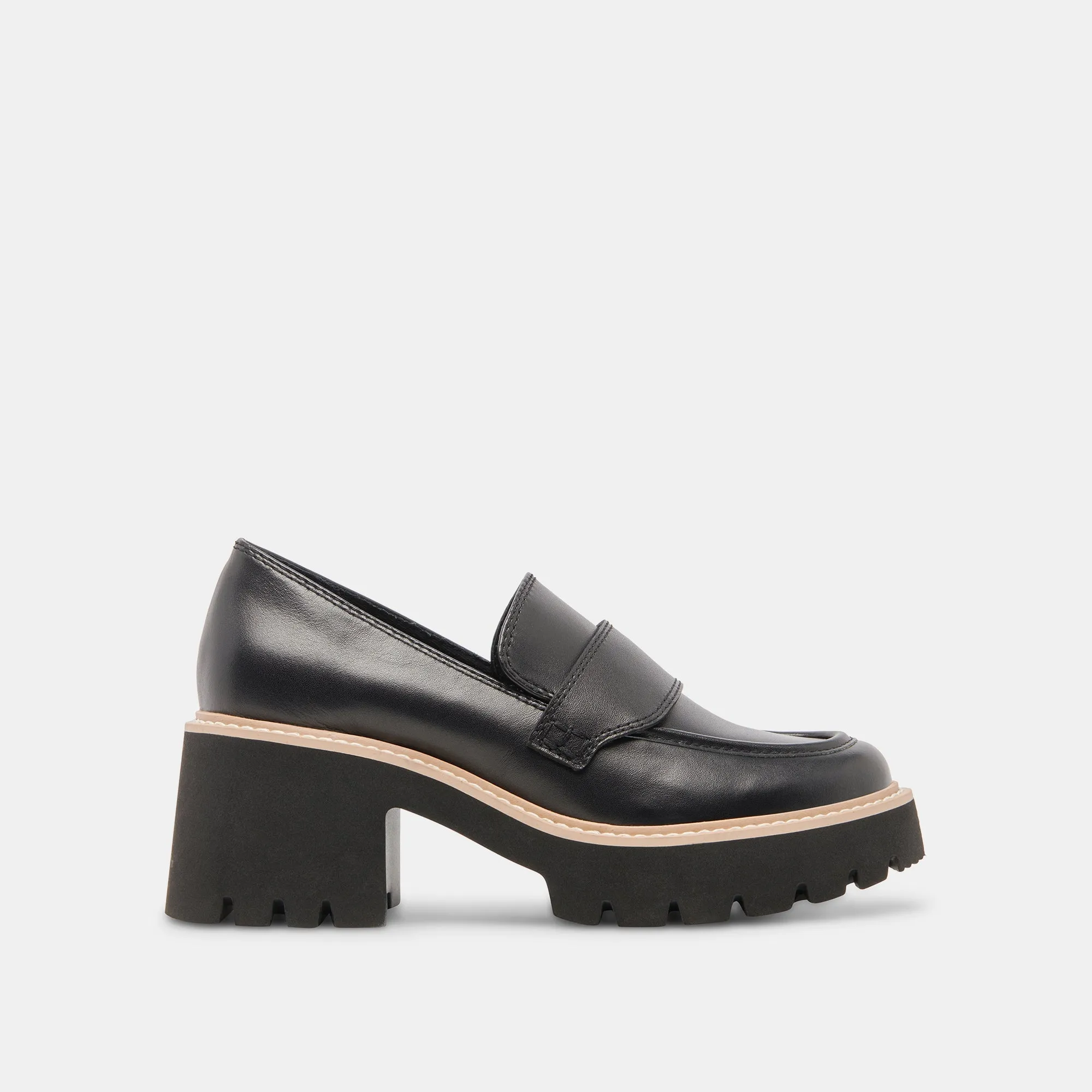 HALONA LOAFERS ONYX LEATHER - re:vita Modern Health Step