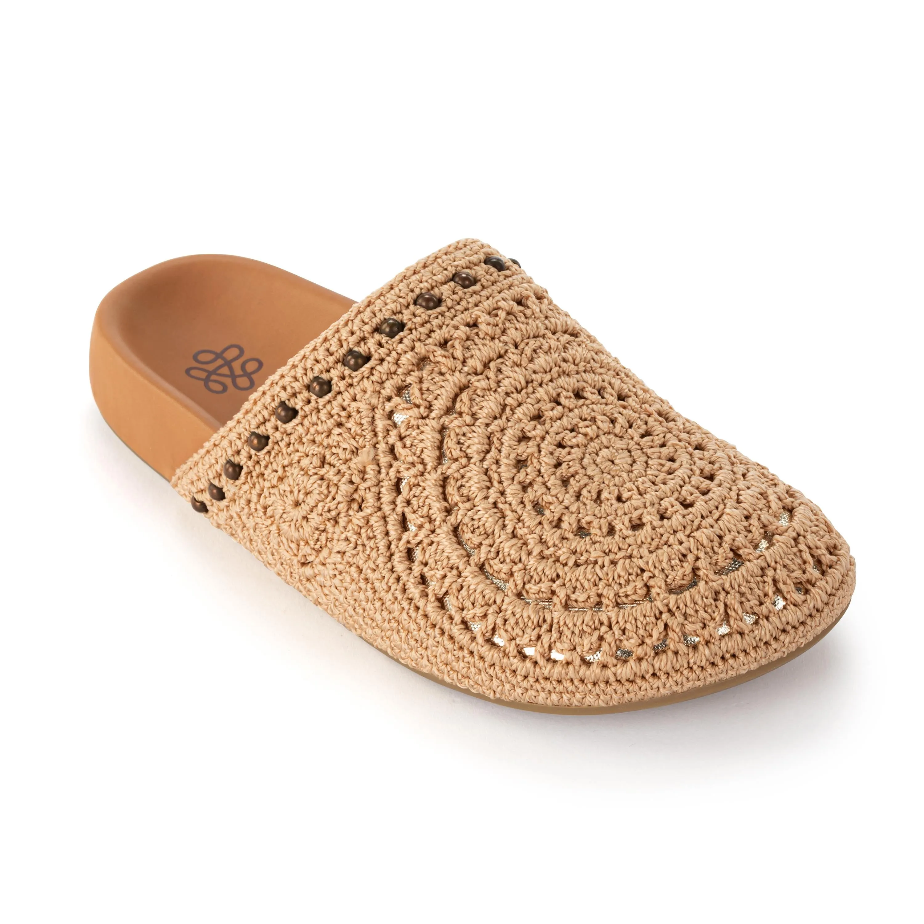 Bolinas Clog - Hand Crochet - Bamboo Medallion ergonomic quick dry