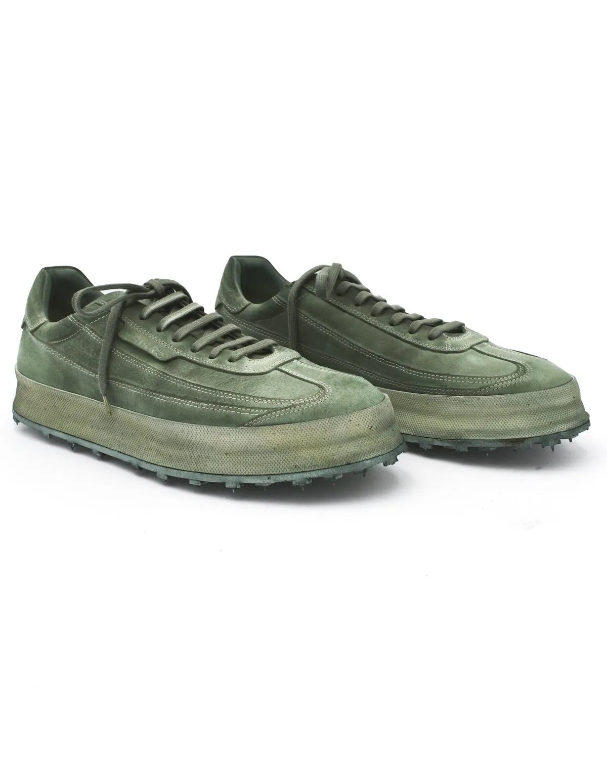Shoto Sea Green Dip-Dyed Sneaker Durable Fabric Padded