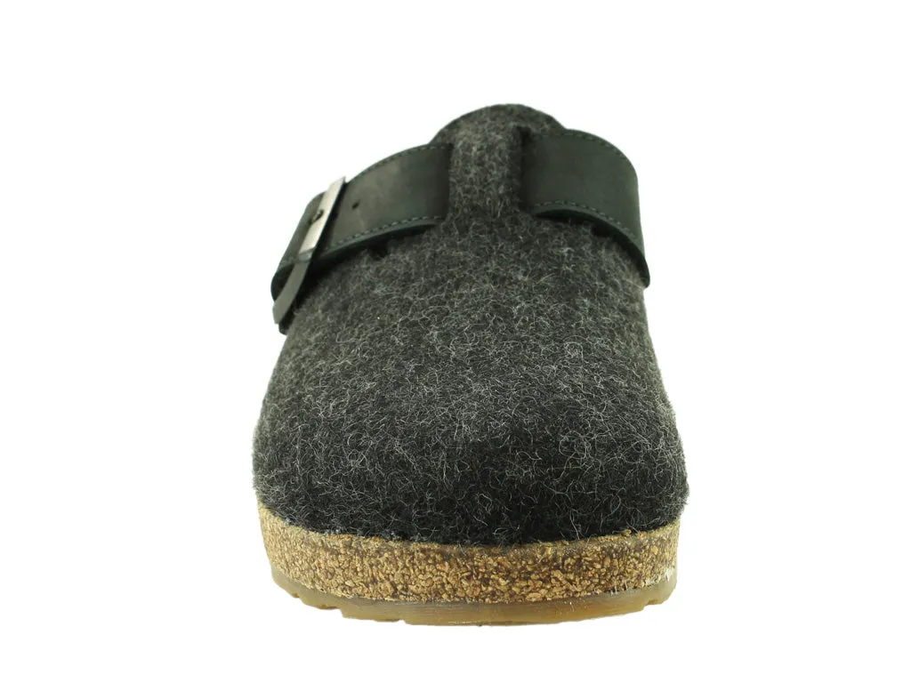 Carry Easy Haflinger Clogs Grizzly Chicago Graphite