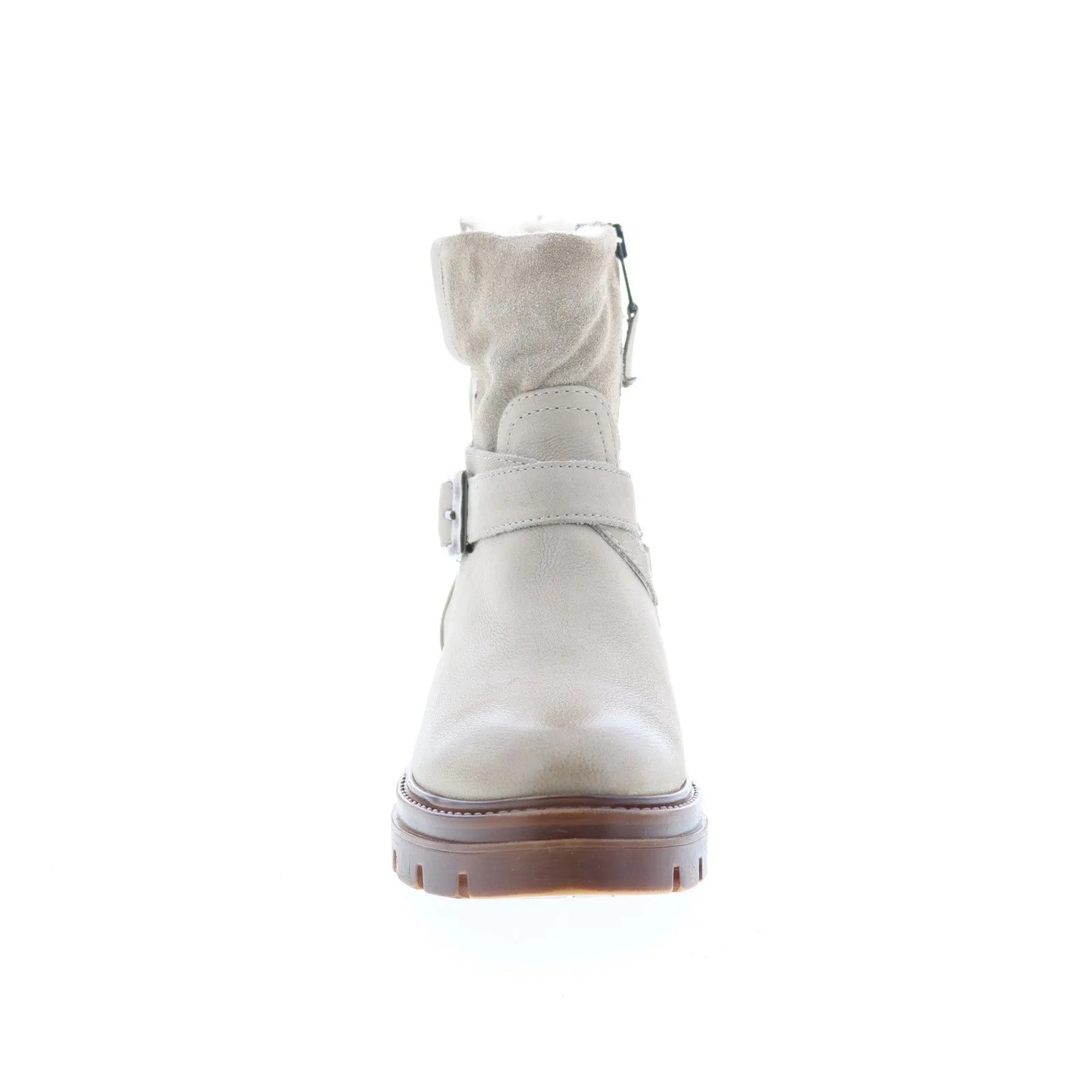 Everyday Walk hiking adventure Miz Mooz Bonney Womens Gray Leather Zipper Casual Dress Boots