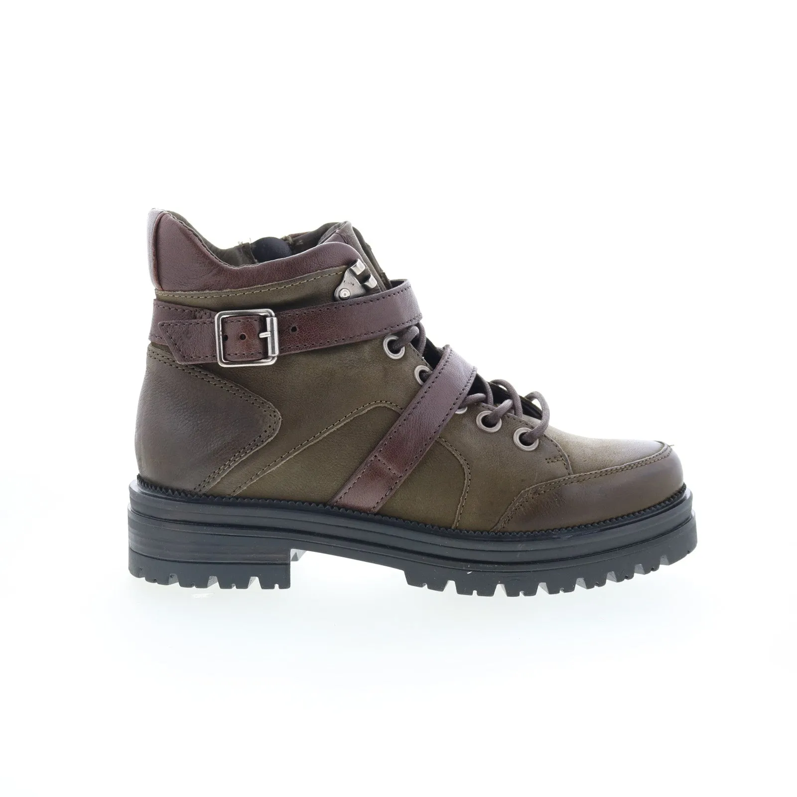 Library Visit Comfortable Upper Miz Mooz Duke 158275-101-0001 Womens Green Leather Casual Dress Boots