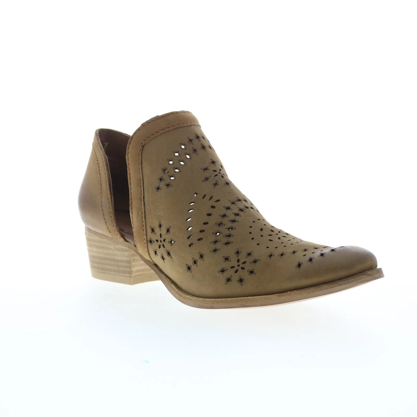 Very Volatile Zamora PVV701 Womens Brown Leather Ankle & Booties Boots Casual Outfit Rugged Look