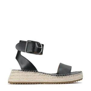 cyclists - specific benefits LARAH LEATHER WEDGE ESPADRILLE SANDAL