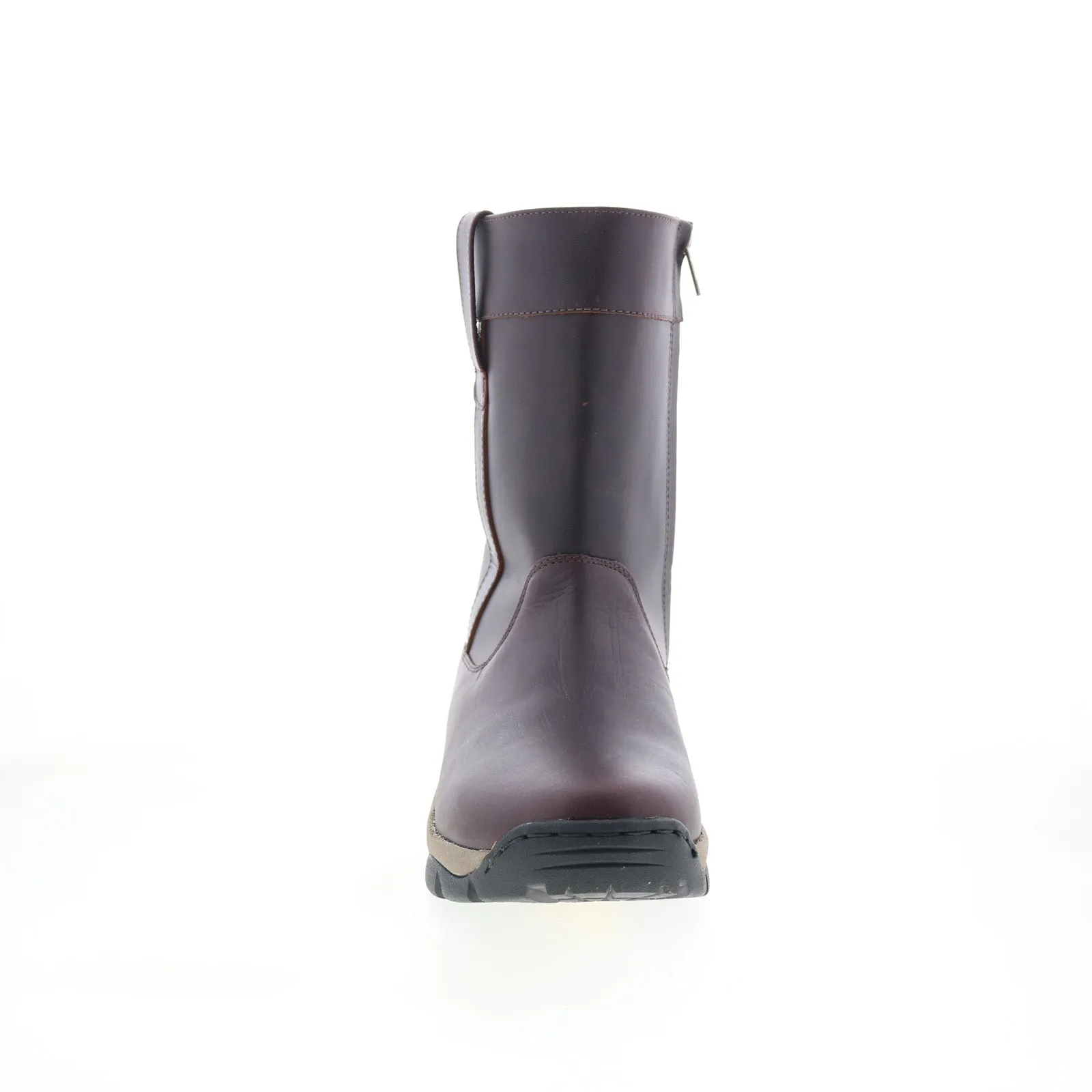 Neutral palette Comfort footbed Jama Old West MB2064 Mens Brown Wide Leather Zipper Casual Dress Boots