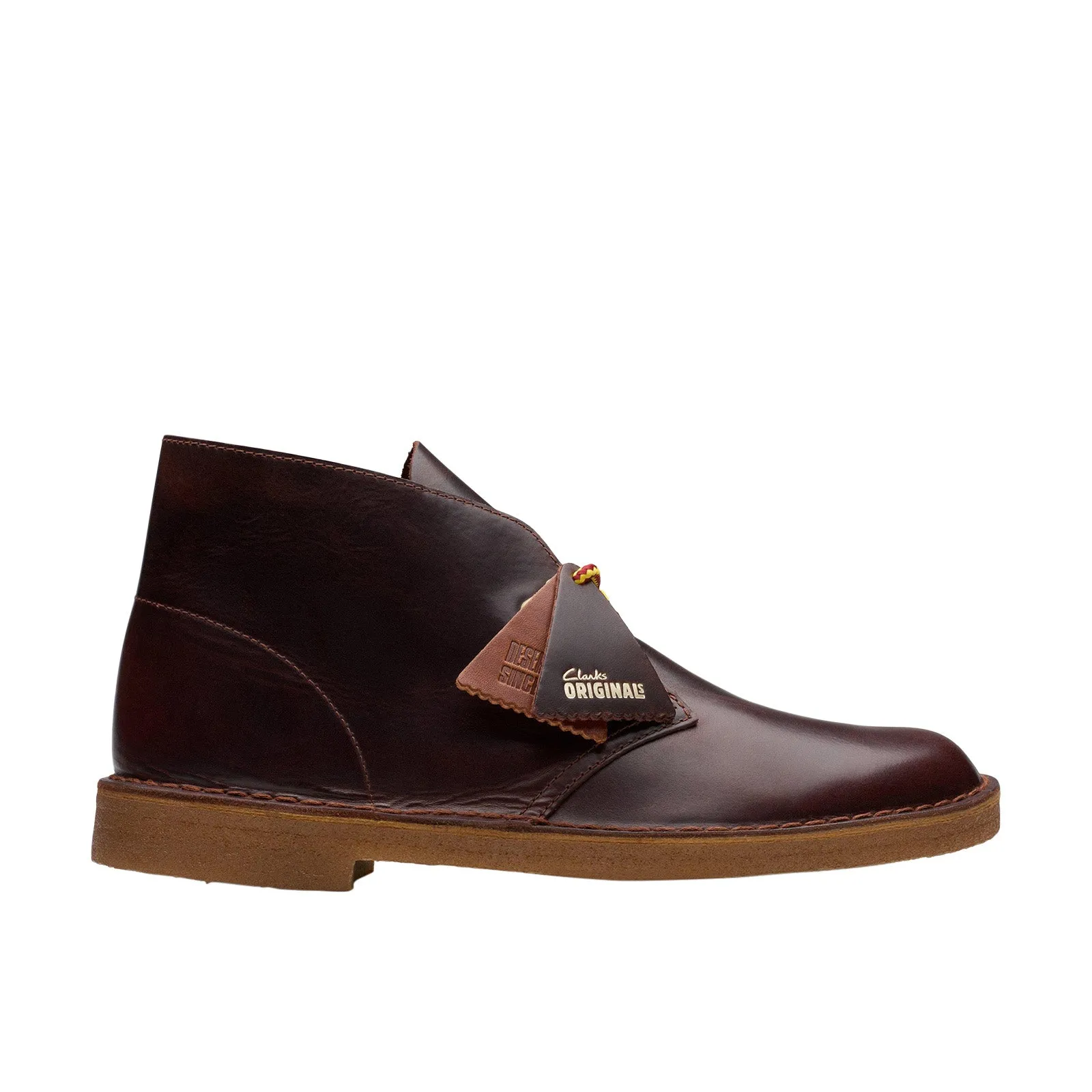Clarks Desert Boot Hiker 26179171 Mens Burgundy Leather Chukkas Boots Comfort Stretch Casual Gathering