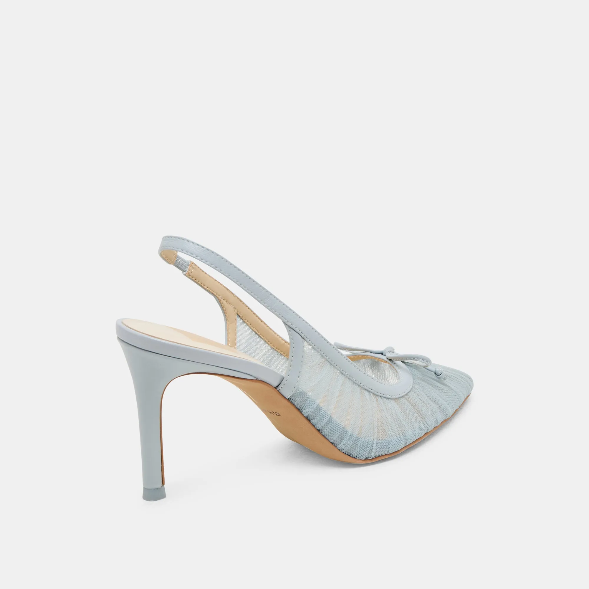 YELA HEELS LIGHT BLUE TULLE Comfort footbed Casual Pumps