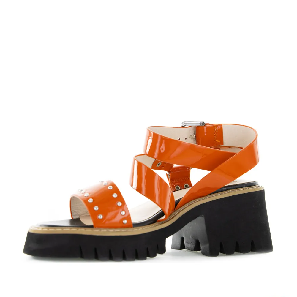 Classic Black Heels MILA RAINE FANG ORANGE
