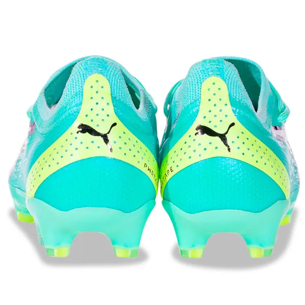 Competitive Play Soft Upper Puma Ultra Ultimate FG/AG Soccer Cleats (Peppermint/White)