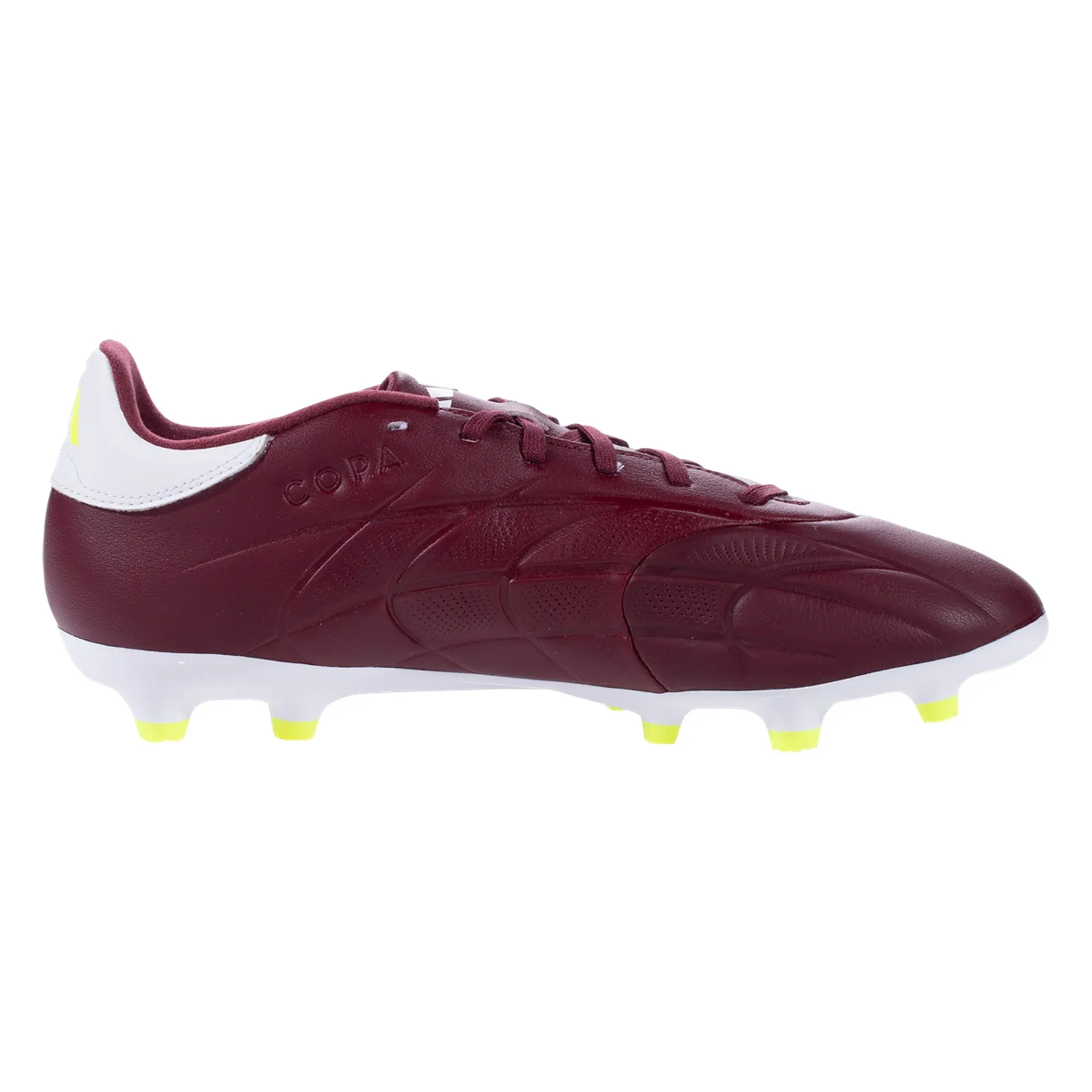 Speed Play adidas Copa Pure 2 League FG Soccer Cleats (Shadow Red/White/Solar Yellow)