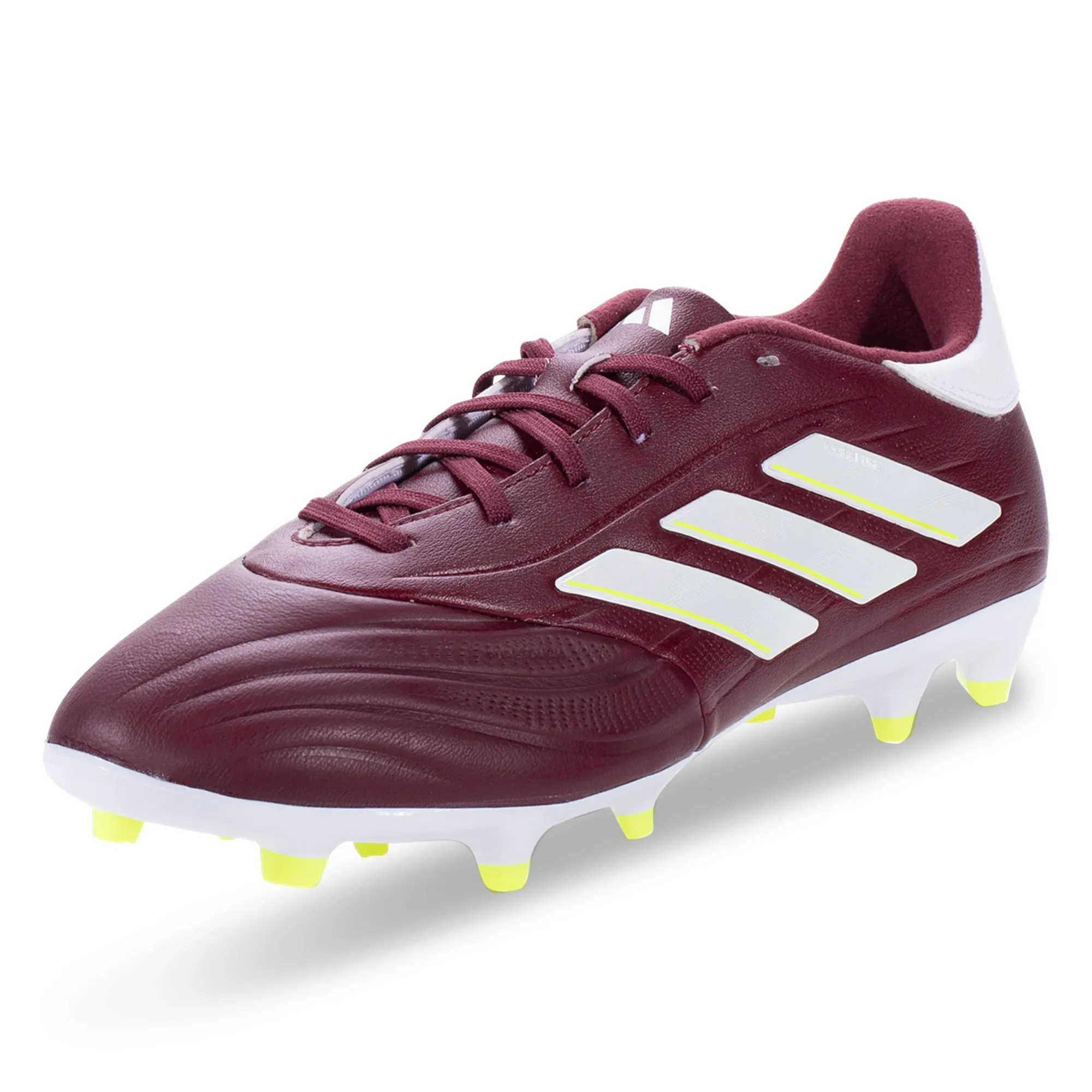 Skill Boost adidas Copa Pure 2 League FG Soccer Cleats (Shadow Red/White/Solar Yellow)