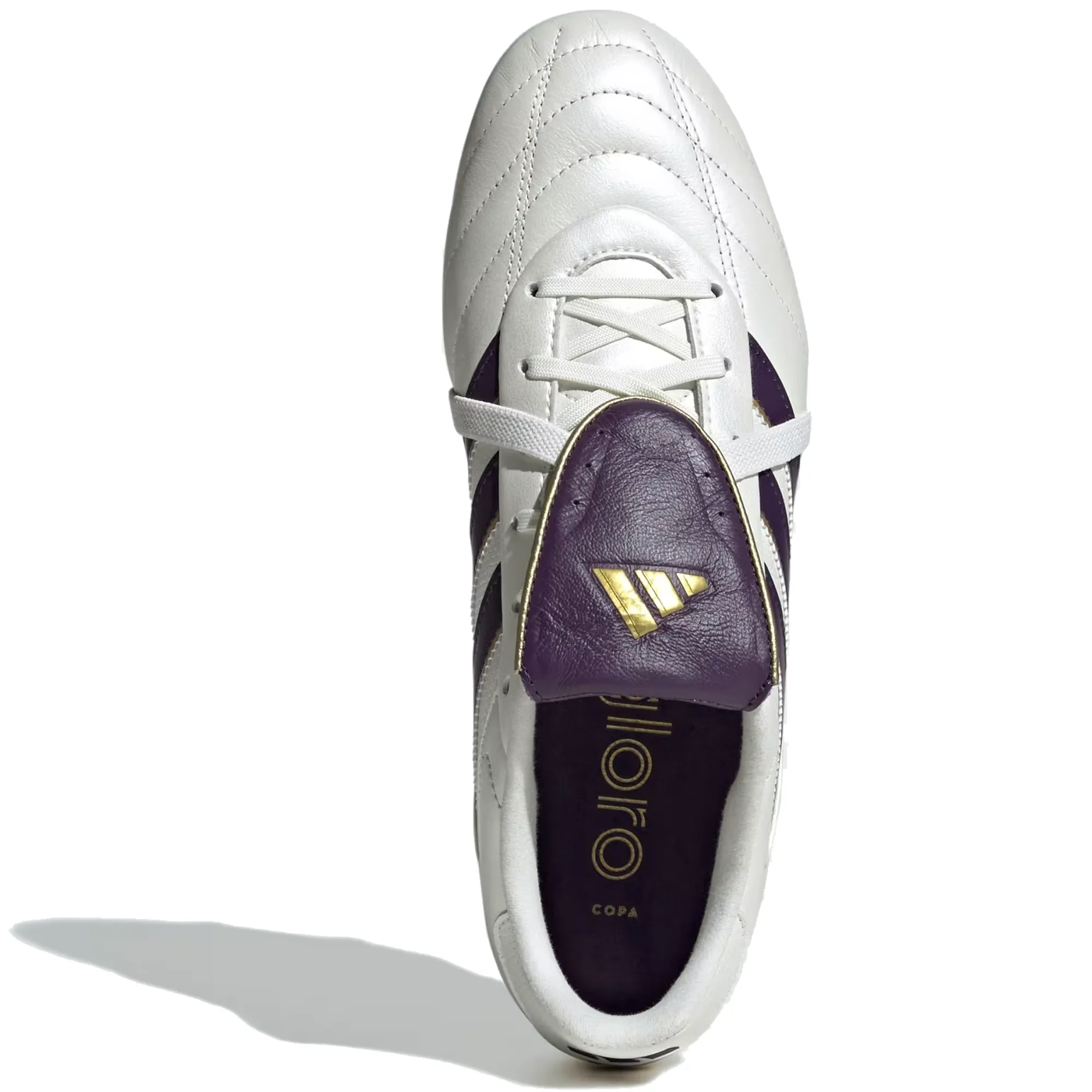 Adidas Copa Gloro II Firm Ground (White/Purple/Gold) match day Turf Training