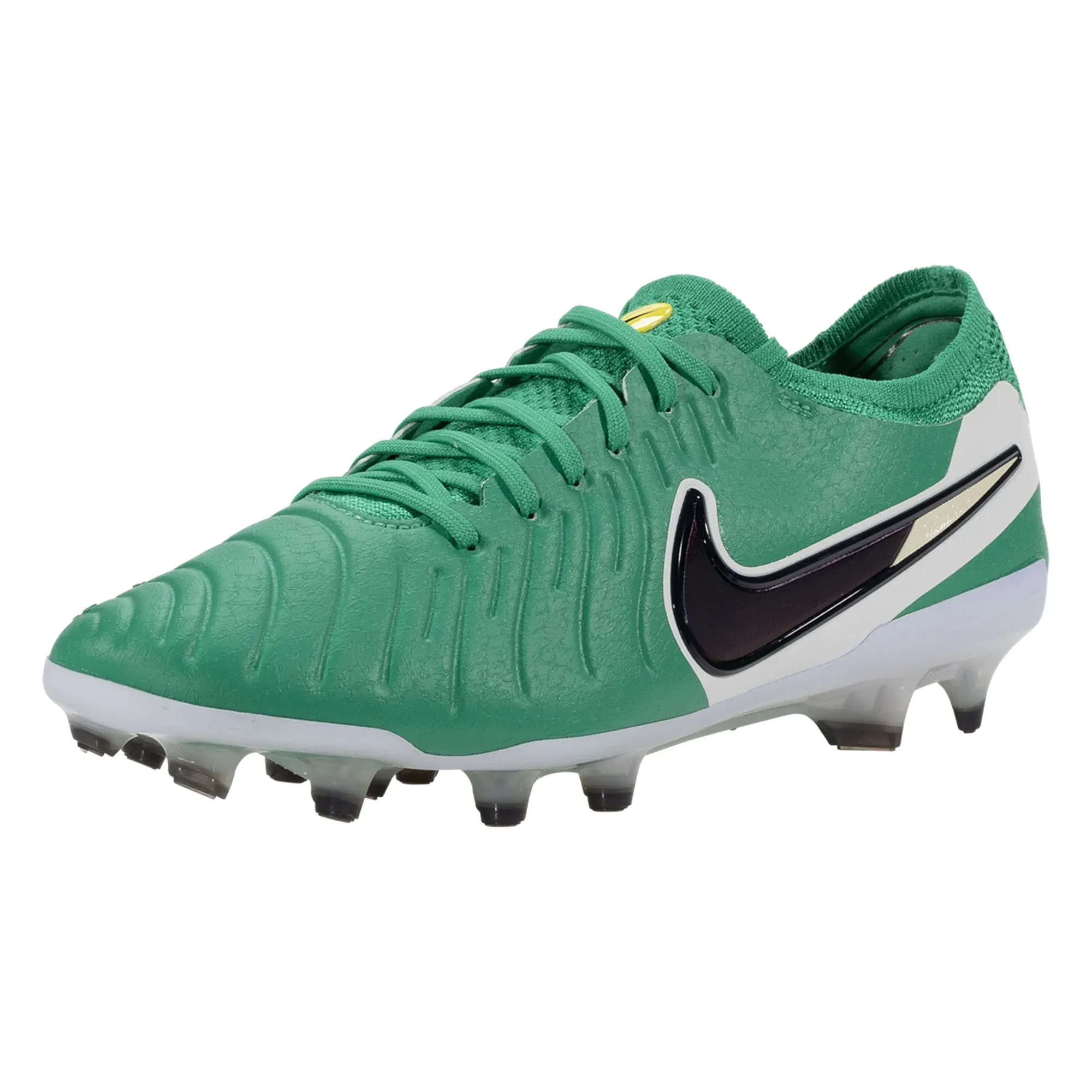 Stable Build Target Lock Nike Legend 10 Elite LV8 FG Soccer Cleats (Stadium Green/Dark Obsidian)