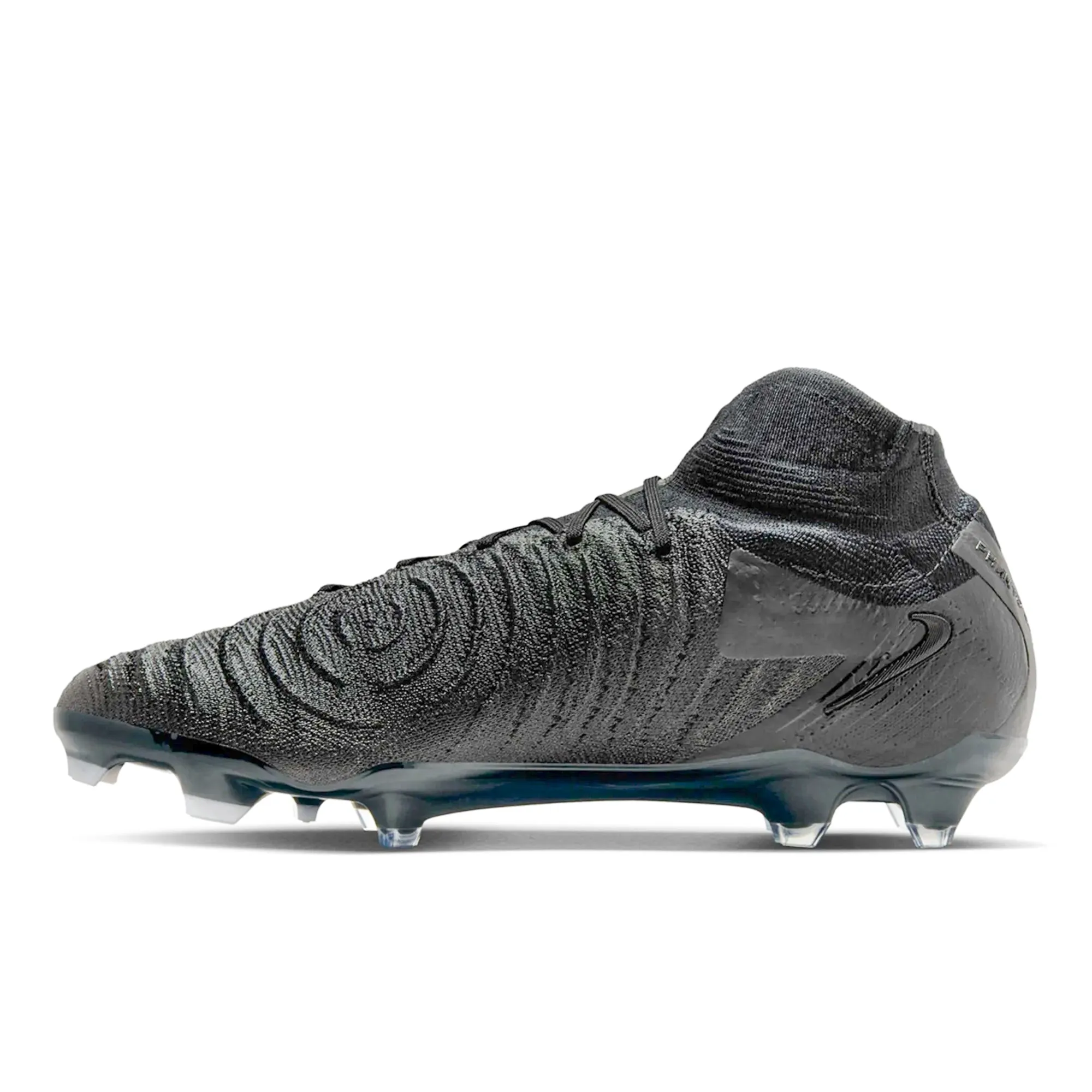 Nike Phantom Luna II Elite Firm Ground Soccer Cleats (Black/Black) Heel Guard Power Moves