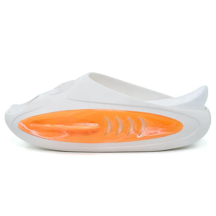 City Edge Rigorer Shark 2 Slides "White/Orange"