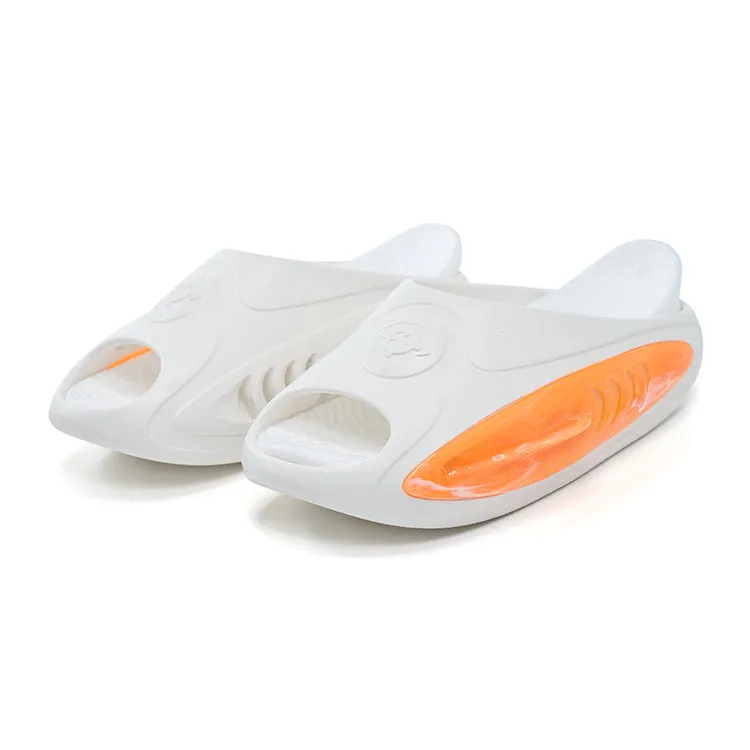 Rigorer Shark 2 Slides "White/Orange" All Comfort Strong Stitching