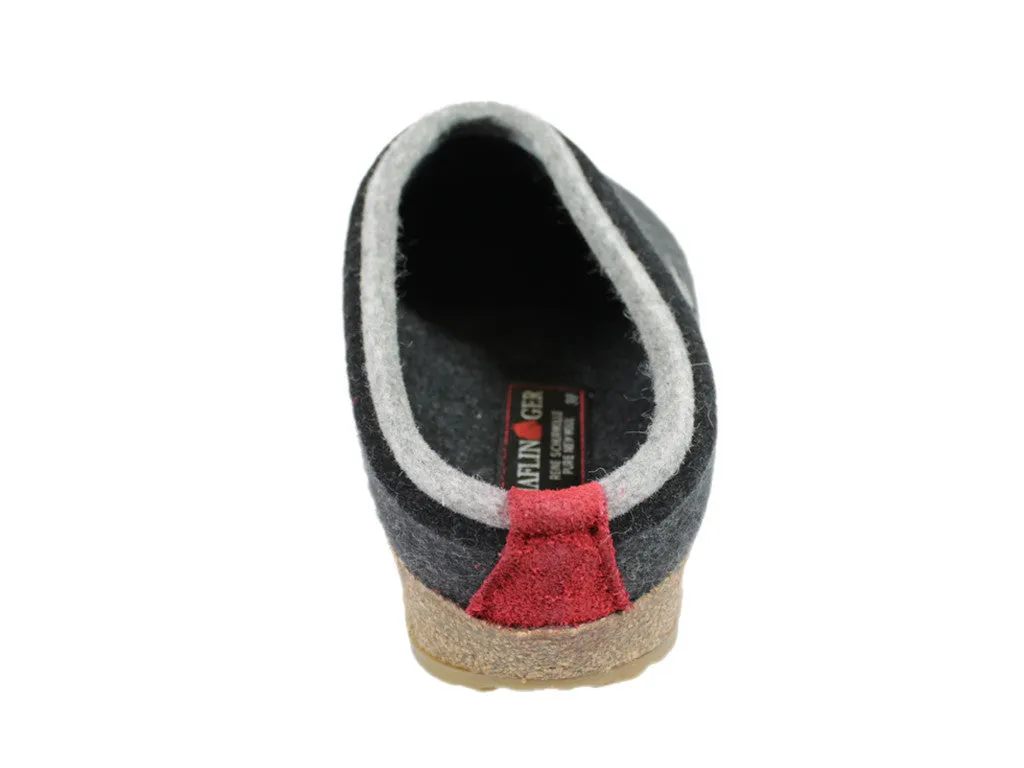 evening run Haflinger Clogs Grizzly Kris Graphite