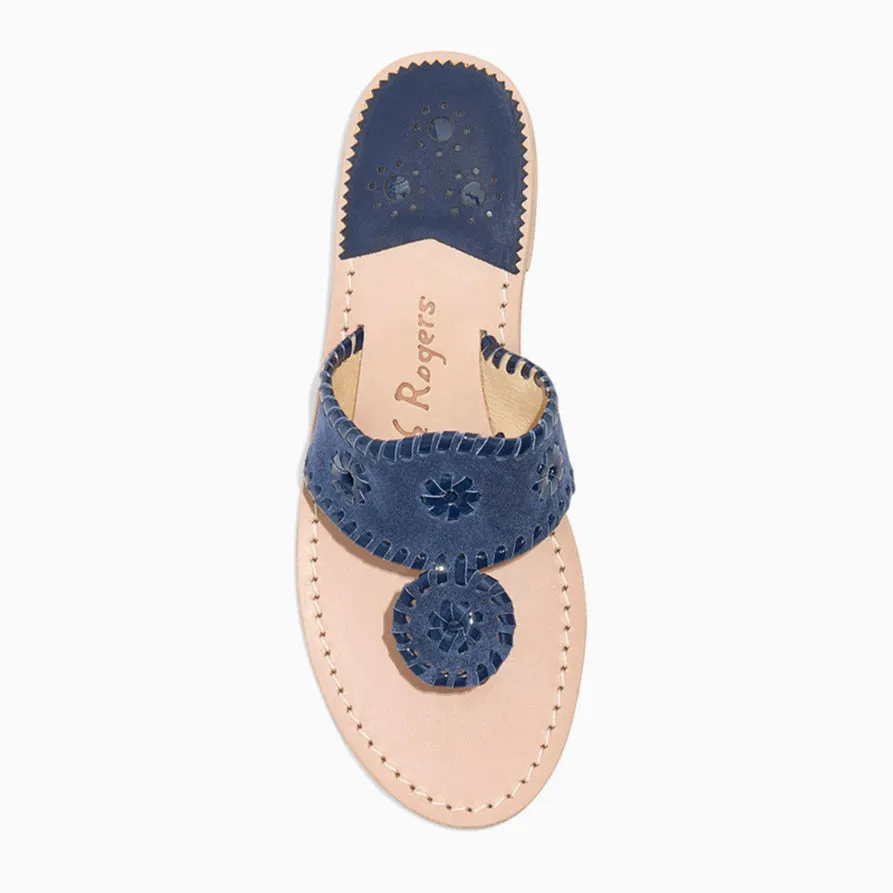 Jacks Suede Flat Sandal Petite Fit