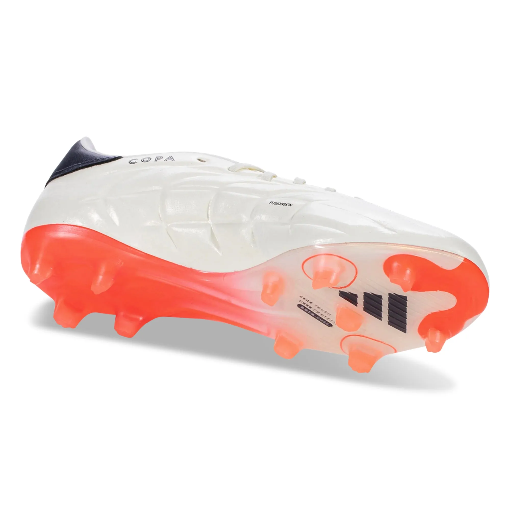 Surface Adapt adidas Copa Pure 2 Pro Firm Ground Soccer Cleats (Ivory/ Core Black/Solar Red)