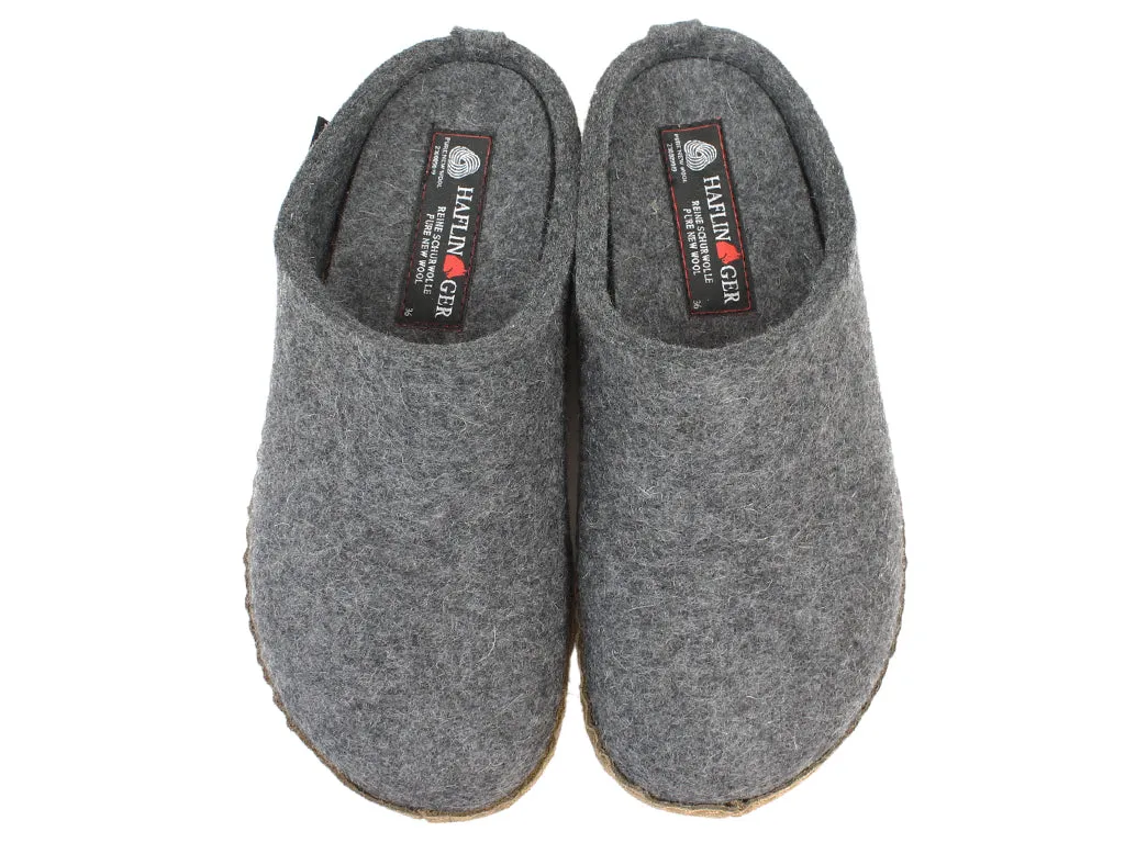 QuickDry Effortless Beach Wear Haflinger Felt Slippers Emil Anthracite