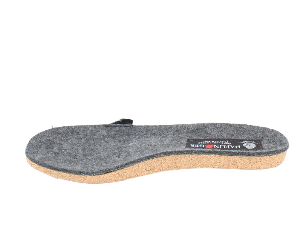 Haflinger Felt Slippers Emil Anthracite Smart Features