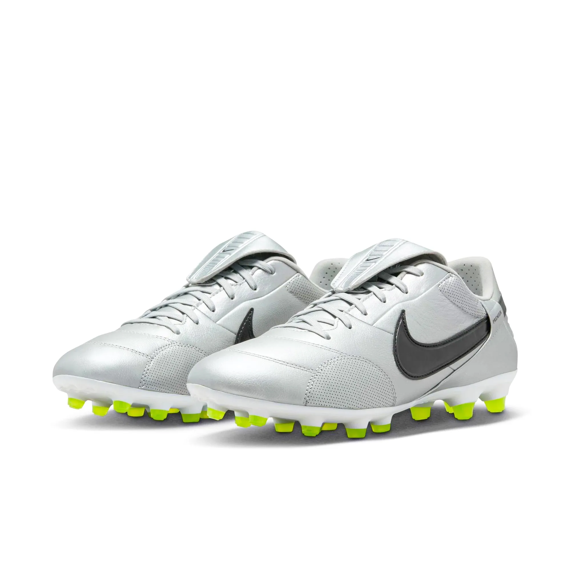 Sport Fit Nike Premier III Firm Ground Soccer Cleats (Metallic Silver/Black-Volt)